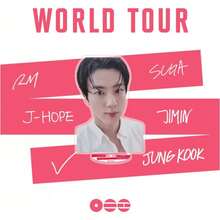 Soporte acrílico de doble cara/decoración de escritorio "¿Estás ?" / "HAZLO" de JIMIN, regalo exclusivo para fans - Multicolor - Ver 37