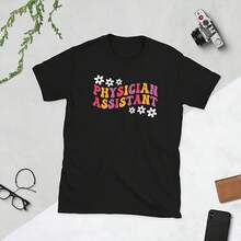 Regalos para asistentes médicos. Camiseta unisex para asistentes médicos. - Negro 2 - Ver 1