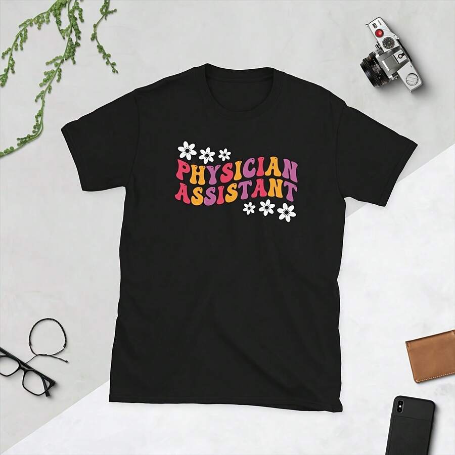 Regalos para asistentes médicos. Camiseta unisex para asistentes médicos. - Negro 2 - Ver 1