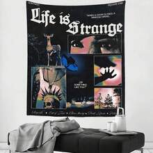 1件 Life Is Strange 塔罗牌嬉皮风格挂毯 - 色彩鲜艳的涤纶装饰品，印有励志名言和艺术拼贴图案，非常适合卧室、宿舍或客厅家居装饰，打造嬉皮风格房间。 - 1PC - 查看 1