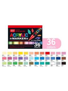 36/60/84/72/120/168 Pcs Set, GUANGNA 2100 Series Markers, DIY Painting Pens Suitable For Ceramic, Metal, DIY Shoes & Clothes, DIY Glass, Professional Art Use, Student Drawing 0.7mm Markers - Multicolor - View 12