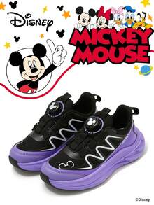 Disney 1 Pair Kids' Sneakers, Suitable For Daily Wear, Festivals, Sports, Outdoor Activities, Comfortable, Non-Slip, Durable, Breathable (Boys' Sneakers, Boys' Skate Shoes, Kids' Sports Shoes, Girls' Sneakers, Girls' Skate Shoes) - Black - View 1