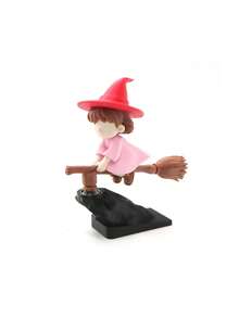 1件3D打印女巫飞行扫帚，创意旋转惯性漂移大师扫帚减压玩具，适合汽车仪表盘和家居桌面装饰，趣味旋转奇幻摆件，手工艺品，情人节礼物，生日派对礼物，圣诞礼物，独特节日礼品 - 旋轉飛天女巫 - 查看 9