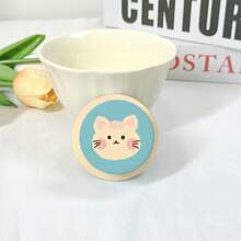 MagSafe Airbag Sliding Phone Holder, Strong Magnetic Detachable, Matte Finish, Residue-Free Adhesive, Compatible With Magnetic Cases & 12/13/14/15/16/17 Series, Cute Cat Pattern - Multicolor - View 4