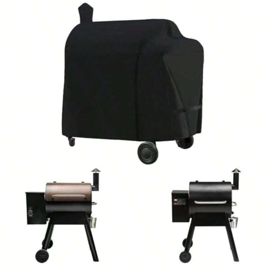 Grill Cover Fi Traeger Pro 575 And Pro 22 TFB82KLF TFB57KCL TFB30KLF TFB29BKLF  Grill And Smoker Compared To Traeger BAC503 Outdoor Eavy Duty Of BBQ Grill Cover - 黑色 - 查看 1