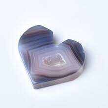 CUPIDCRYSTAL Natürliche Achat-Herzscheiben, geeignet als Geschenke, Büro- und Heimdekoration, kreative Präsente, Kristallornamente und Figuren, Valentinstags- und Muttertagsgeschenke - Verschiedenfarbig - Übersicht 3