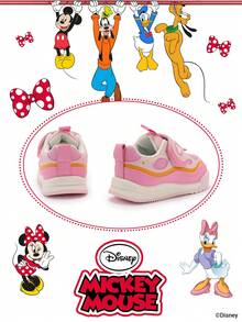 Disney Authentic Collaboration With  | A Pair Of Children's Sneakers, Suitable For Daily, Festival, Sports, And Outdoor Wear. It Fits The Foot Comfortably, Is Anti-Slip, Wear-Resistant, And Breathable (Boys' Sneakers, Boys' Board Shoes, Children's Sneakers, Girls' Sneakers, Girls' Board Shoes) - Pink - View 3