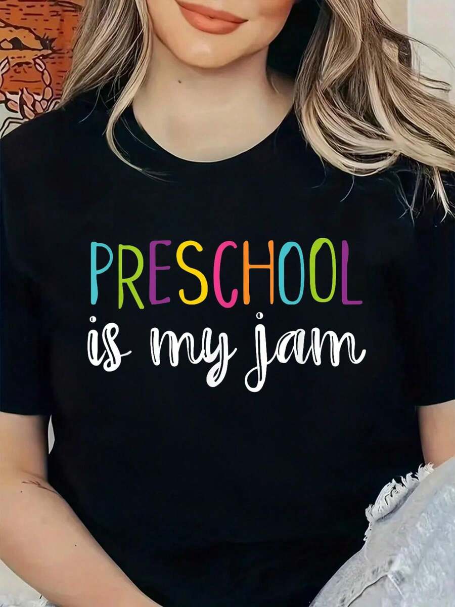 Camiseta Divertida para Maestros de Preescolar, Camiseta con Estampado Preescolar Mi Pasión para Hombres, Mujeres y Niñas, Camisetas Gráficas para Mujeres - Negro - Ver 1