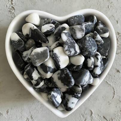 100g Natural Zebra Stone Crushed Stones, Filler For Flower Pots & Vases, Aquarium Decor Stones, Crystal Demagnetizer