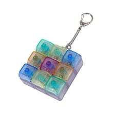 1pc Unique Keyboard Cap Finger Spinner Keychain - Mechanical Keyboard Shaped, Stress Relief, Distinctive Office Desk Toy & Small Gift - Multicolor - View 9