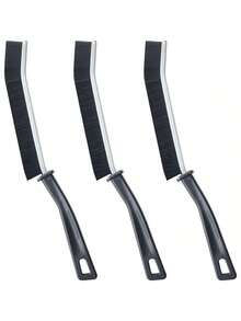 硬毛缝隙清洁刷、小型清洁刷、瓷砖缝隙清洁刷、马桶刷、淋浴瓷砖清洁刷、家用清洁工具、浴室清洁工具、厨房清洁工具、男士清洁工具 - 黑色 - 查看 10