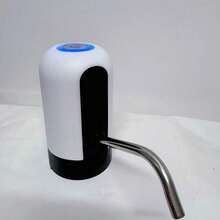 1pc Electric Water Bottle Pump, USB Rechargeable Automatic Drinking Water Pump, Fits 3-5 Gallon Universal Water Bottles, Portable Camping Water Dispenser - Random Color - View 8