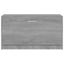 vidaXL Schuhbank Grau Sonoma 80x24x45 cm Holzwerkstoff - Grau - Übersicht 5