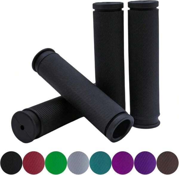 TIKBRO Bike Handlebar Grips 2 Pairs Comfortable Anti-Slip Rubber Mountain Bicycle Handle Grips For MTB BMX
