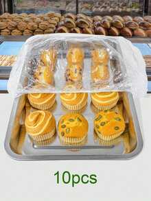 50/10 cái nắp đậy khay bánh (chiều dài A+B phải nhỏ hơn 70cm/27.6in), nắp đậy thức ăn tiệc, phụ kiện phòng bánh ngọt, dụng cụ bảo quản thực phẩm nhà bếp, nắp đậy bánh mì và trái cây - Nhiều màu - Xem 14