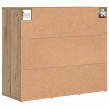 vidaXL Schuhschrank Artisan-Eiche 77,5 x 30 x 67 cm Holzwerkstoff - Braun - Übersicht 7