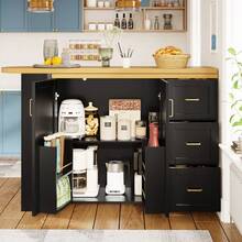 Bar Tables - Black + MDF+Metal - View 3