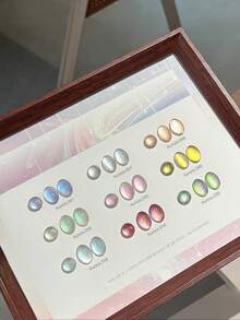 Esmalte em Gel Olho de Gato com Efeito Aurora Boreal Islandesa, Rosa Arco-Íris Sereia, Amarelo, Azul, Verde e Ametista, Capacidade 15ml, Coleção Primavera/Verão 2026, para Cuidados com as Unhas e Beleza em Todas as Estações, Requer Lâmpada UV - Multicolorido - Visão 5