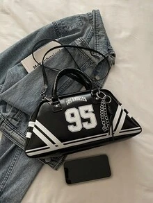 休闲时尚运动风高端日常斜挎包，2026新款，轻便奢华女包 - 黑色 - 查看 11