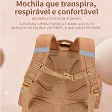 Unisex Children's School Backpack - Orthopedic And Ergonomic - Lightweight, Durable, With Multiple Compartments - 黑色 - 查看 6