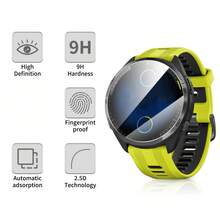 Comfort Fit Smartwatch Tempered Glass Screen Protector 2pcs Screen Protector For Fenix 7/7X/7S Smartwatch Screen Protector Made Of Tempered Glass Suitable For Sports And Daily Use Anti-Fingerprint Smooth Touch Long-Lasting Protection 0.33mm Ultra-Thin 9H Hardness Scratch-Resistant 5D Rounded Corners Spring Gift - Compatible With  Fenix 7~ - View 6