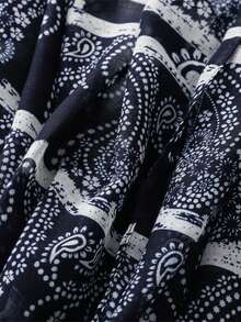 1pc Women's Retro Versatile Elegant Cashew Flower Pattern Scarf With Tassels, Long Shawl For Travel, Daily Wear, Air-Conditioned Room, Versatile - Multicolor - View 7