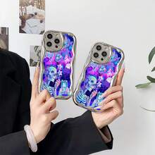 Estuche para teléfono Skeleton Gaming Vibes Compatible con estuches para teléfonos   17  16 Pro Max  15 Pro Max  13 y  12 Hecho de material de TPU que brinda protección contra golpes y caídas Un gran regalo para familiares, amigos, seres queridos, novios, novias y para Navidad - Plateado - Ver 4