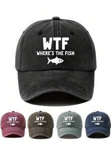 Street Fashion Where's The Fish Print Baseball Cap - Retro Trucker Hat For Fishing Enthusiasts, Outdoor Sports, Camping,Hip-Hop Style Adjustable Dad Cap All-Season Daily Casual Wear,Valentine's Day,Hats For Women,Women Baseball Cap,Trucker Hats For Women,Beach Hat,Gorras Para Hombre,Fishing Trucker Hat,Fish Print Cap,Hip-Hop Dad Hat,Outdoor Sports Cap,Camping Hat,Retro Trucker Cap,Adjustable Baseball Cap,All-Season Cap,Daily Casual Hat,Fishing Enthusiast Hat - 魚在哪裡 - 查看 1