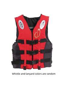 1pc Professional Heavy Duty Cross-Riding Life Jacket, High Buoyancy, Suitable For Adults Swimming, Fishing, Boating, Flood Prevention, Portable Youth Survival Vest, Beach Essential, Beach Accessory, Pool Float - Multicolor - View 26