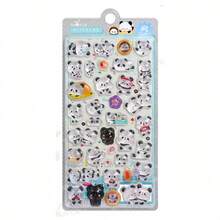Cute 3D Panda Stickers - Cartoon Pop-Up Note Stickers. Fun, Shiny And Reusable. Perfect For Decorating Scrapbooks, Planners, Journals, Notebooks And Phone Cases. - Multicolor - View 7