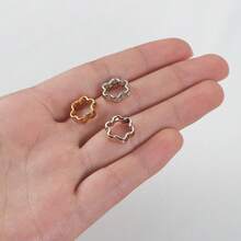 50pcs Hollow Flower Double Hole CCB Beads Frames, Suitable For DIY Jewelry Making And Decorating Handmade Accessories - Multicolor - View 7