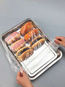 50/10 cái nắp đậy khay bánh (chiều dài A+B phải nhỏ hơn 70cm/27.6in), nắp đậy thức ăn tiệc, phụ kiện phòng bánh ngọt, dụng cụ bảo quản thực phẩm nhà bếp, nắp đậy bánh mì và trái cây - Nhiều màu - Xem 9