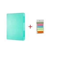 Caja de archivos A4 de escritorio minimalista, organizador de documentos de plástico transparente para oficina - Multicolor - Ver 15