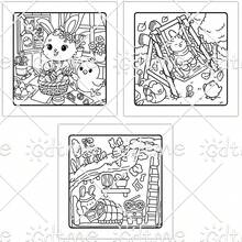 GDTME A Cute Easter Coloring Book, Easter Coloring Fun, 24 Pages Of Simple & Comfortable Doodles, Relaxing, Suitable As Easter Gifts For Family & Friends, Back To School Gifts, Stationery, Office Supplies, Easter Party Supplies, Pearl Paper Crafts, Easter Decorations, Size 7.9x7.9 Inches, Comes With 5 Stickers. - Cute Easter - View 5