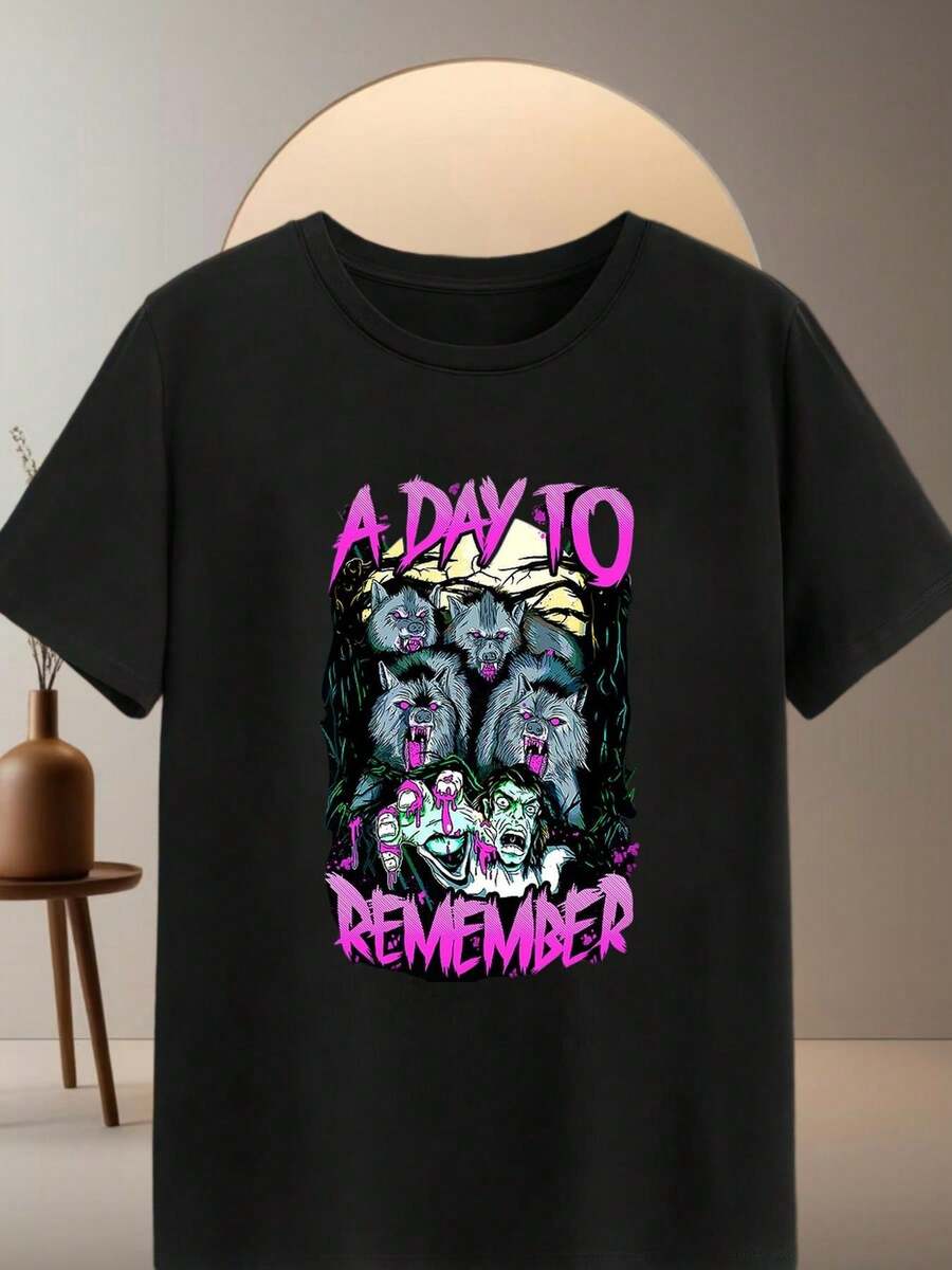 Neutral Black T-Shirt, 220g, 100% Cotton, Bold "CORVA" Graphic, Perfect for Casual Wear & Showcasing Personality - Negro - Ver 1