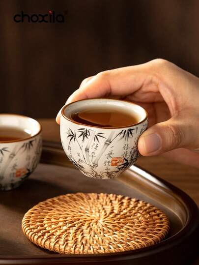 choxila 1/2/4/6 كوب شاي من السيراميك من فرن الرو، سعة 60 مل، مناسب للمنزل والمكتب والمقهى والمطعم والحديقة والحفلات والهدايا