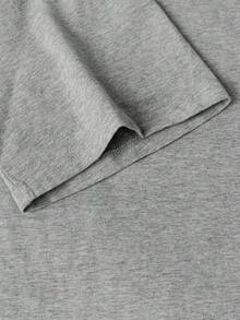 春夏季超寬鬆上衣,100%棉質上衣,女士純色圓領短袖T卹,柔軟舒適,日常休閒,街頭服飾,,y2k,top,summer,spring,t shirt,gym,sport,party top,blouse,romwe,vintage,carnaval,valentijn,sport,parts for mamenu mujer,verano mujer,趣味T卹,vacation, beach,casual,90年代服裝,cute tops,top negros,top blanco,tops verano,primavera,muje,90年代服裝,carnival,四季通用,辦公室/休息室/復古/簡約,westem women, 復活節女裝,80年代學時美式風格和冬季上衣/復古/簡約,westem women,outfits, woman,valentijn,carnaval，花灰色上衣 - 花灰色 - 查看 3