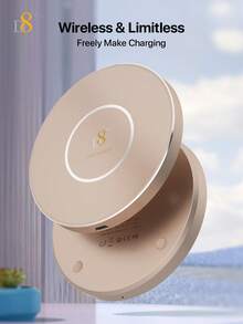 D8 无线充电器，粉色无线充电器，美观无线充电板，可爱 Qi 无线充电器（女士适用），10W 最大快充，兼容 17/16/15/14，三星 S24/S23/S22 无线充电器，快速 Qi 无线充电板，女生无线充电器，可爱手机充电器，床头充电垫，桌面充电板 - 彩色 - 查看 5