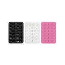 3pcs Silicone Suction Cup Phone Holder, Black, White, Light Pink Suction Cups, Suitable For Smartphones, Non-Slip Adhesive Grip, Supports Hands-Free Viewing, Video Calls, Gaming, Dashboard & Bedside Use, Portable Phone Stand, Gift For Friends, Ideal Holiday Small Gift - Multicolor - View 23