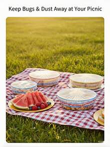 100Pcs Elastic Food Covers & Bowl Lids, Universal Stretchable Plastic Wrap For Plates, Reusable Fresh-Keeping Bags For Bread Proofing, Sourdough, Picnic & Food Storage - Mixed Color (100pcs) - View 6