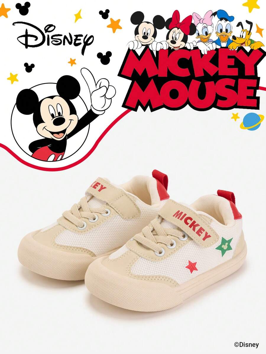 Disney 1 par de zapatillas para niños, aptas para uso diario, festivales, deportes, actividades al aire libre, cómodas, antideslizantes, duraderas y transpirables (zapatillas para niños, zapatillas de skate para niños, zapatillas deportivas para niños, zapatillas para niñas, zapatillas de skate para niñas) - Rojo - Ver 1