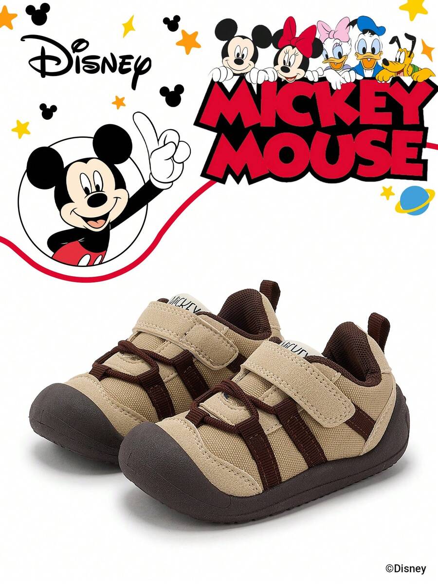 Disney 1 Pair Kids' Sneakers, Suitable For Daily Wear, Festivals, Sports, Outdoor Activities, Comfortable, Non-Slip, Durable, Breathable (Boys' Sneakers, Boys' Skate Shoes, Kids' Sports Shoes, Girls' Sneakers, Girls' Skate Shoes) - Beige - View 1