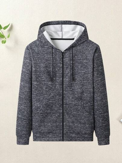 Women's Hooded Zip-Up Sweatshirt Jacket With Pockets, Outdoor Sports Casual Wear, Suitable For Fitness And Daily Wear