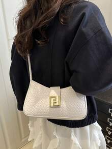 Luxury-Style Single Shoulder Handbag With A Sleek Design - 2026 New Model - Luxury Women's Modern Style Bag - White - View 8