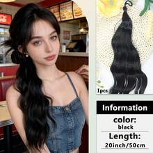 1pc-Colored Ponytail Hair Extensions, Wrap-Around Ponytail Hairpieces, Add Volume To Your Hair, Allow For DIY Styling, And Are Versatile For Braiding And Updos. A Fashionable Hair Accessory Suitable For Girls To Wear On Various Occasions. - Multicolor - View 18