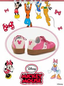 Disney 1 Pair Kids' Sneakers, Suitable For Daily Wear, Festivals, Sports, Outdoor, Comfortable, Non-Slip, Durable, Breathable (Boys' Sports Shoes, Boys' Skate Shoes, Kids' Sports Shoes, Girls' Sports Shoes, Girls' Skate Shoes) - Hot Pink - View 3