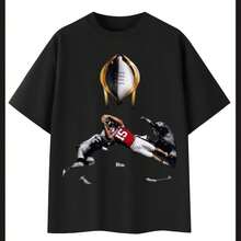 The Fernando Mendoza Championship Tee  Indiana College Football Playoff Shirt  Diving Touchdown Graphic  QB 15 LegendA T-Shirt - màu đen - Xem 1