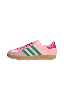 Adidas 阿迪达斯 Originals GAZELLE INDOOR 舒适百搭薄底耐穿低帮运动鞋，女款，粉绿色 - 粉綠色 - 查看 17
