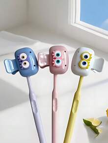 1/2/3 piezas Soporte para cepillo de dientes con forma de ojo lindo - Juego de cepillo de dientes de color dopamina para viajes - Protector de cepillo de dientes a prueba de polvo apto para el hogar/viajes - Multicolor - Ver 6