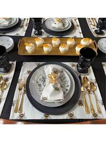 10/25/50/100/150pcs Gold Cutlery Set, Suitable For Outdoor Activities, Family Gatherings, Birthday, Wedding, Back To School Gifts - Gold - View 8